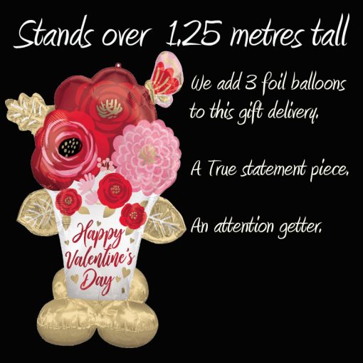 Valentines Day Celebration balloon tower