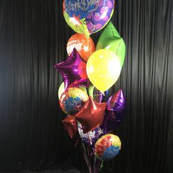 Colourful birthday balloon bouquet delivered in Brisbane and Gold Coast
