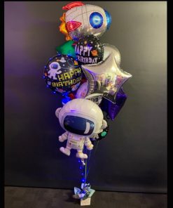 Out of this world spaceman balloon bouquet